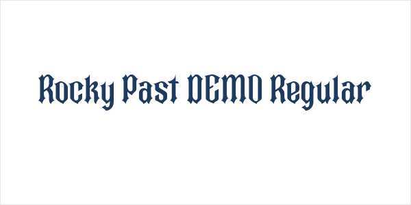 Rocky Past DEMO Regular Logo