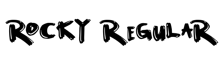 Rocky Regular  フリーフォントのダウンロード