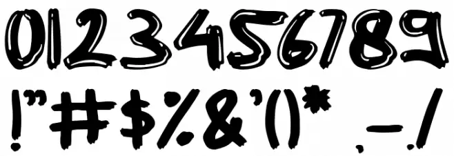 Rocky Regular Font OTHER CHARS