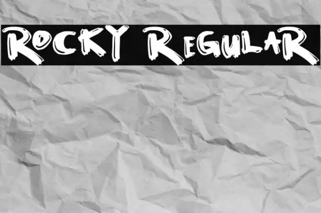 Rocky Regular Font examples