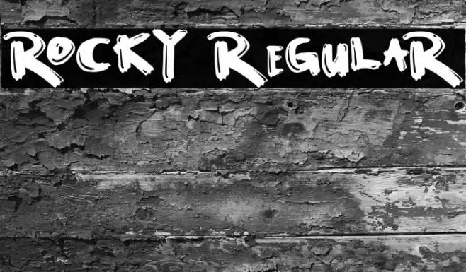 Rocky Regular Font examples