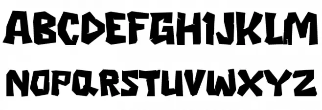 Rocky Rock Font UPPERCASE