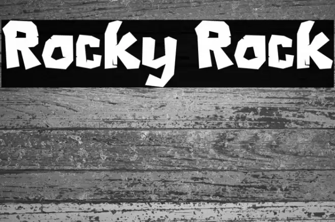 Rocky Rock Font examples