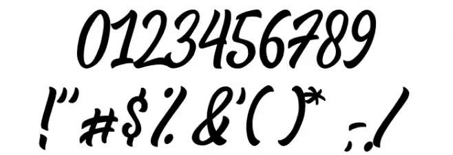 Rocky Run Font OTHER CHARS