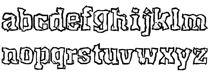 Rocky Shore Font LOWERCASE