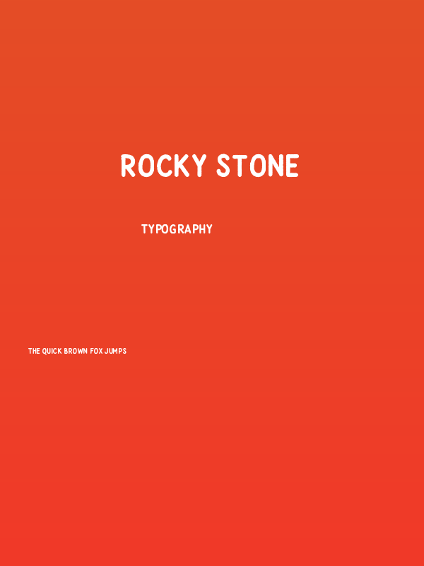 Rocky Stone Poster