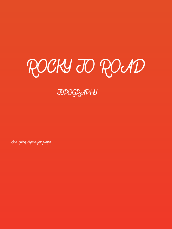 Rocky To Road Poster