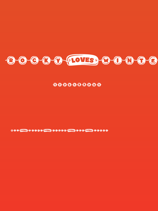 Rocky Winter Regular Poster