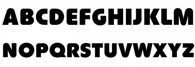RockyBlimpOpti Font Litere mari