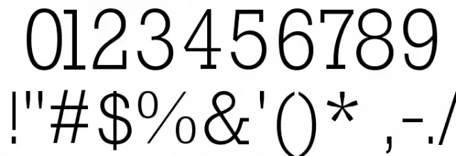 RockyLight Font OTHER CHARS