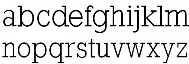 RockyLight 字体 小写