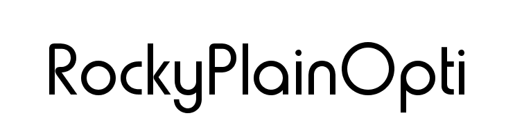 RockyPlainOpti  les polices de caractères gratuit tlcharger