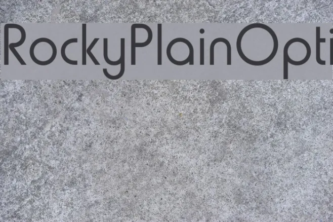 RockyPlainOpti Example 1