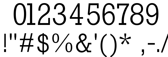 RockyRegular Font OTHER CHARS