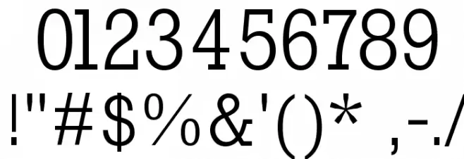 RockyRegular Font OTHER CHARS