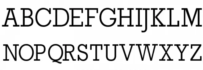 RockyRegular Schriftart Groß