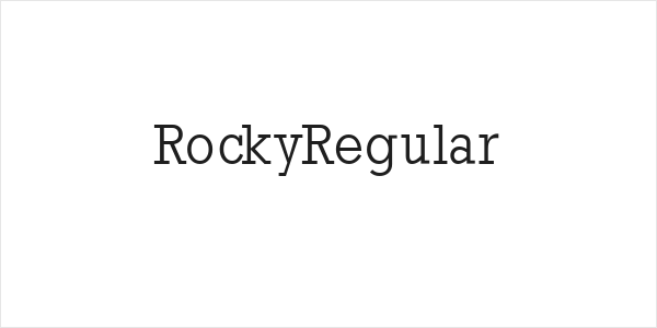 RockyRegular Logo