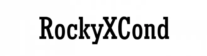 RockyXCond  免费字体下载