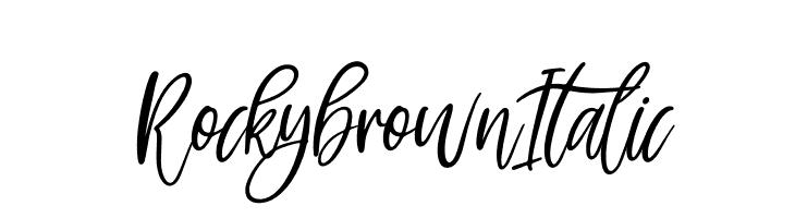 Rockybrown Italic  नि: शुल्क फ़ॉन्ट्स डाउनलोड
