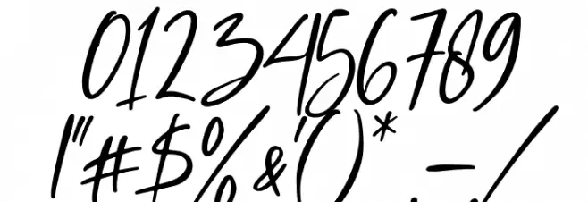 Rockybrown Italic Font OTHER CHARS