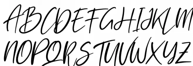 Rockybrown Italic फ़ॉन्ट अपरकेस