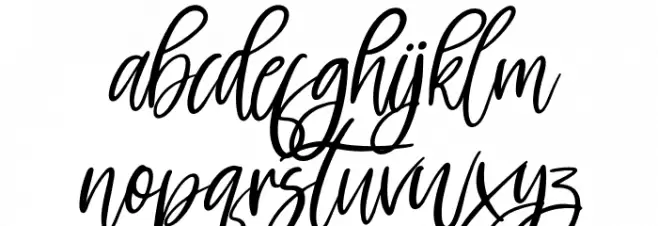 Rockybrown Italic Schriftart Kleinbuchstaben