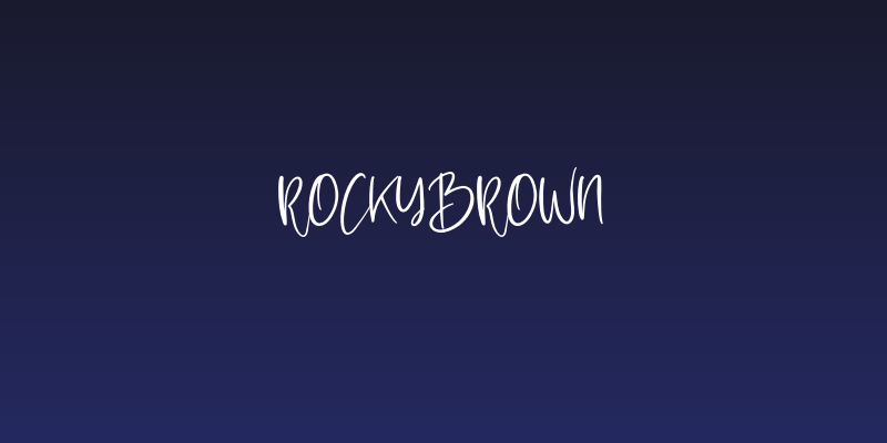 Rockybrown Social Header