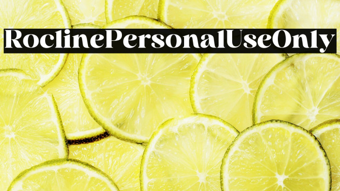 Rocline Personal Use Only Example 3