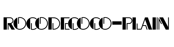 Rocodecoco-Plain  les polices de caractères gratuit tlcharger