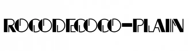 Rocodecoco-Plain  Скачать бесплатные шрифты