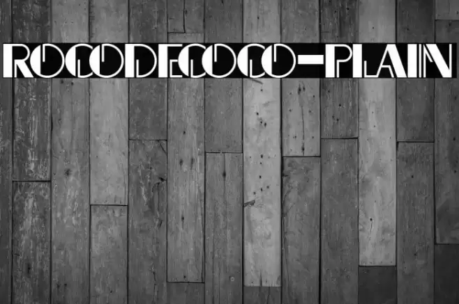 Rocodecoco-Plain Font examples