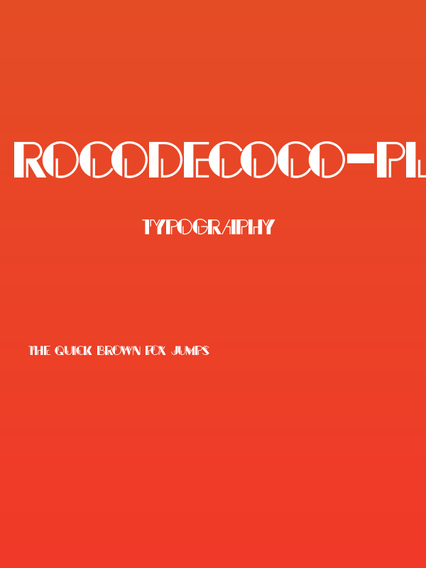 Rocodecoco-Plain Poster