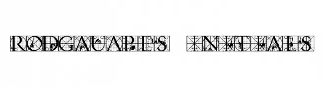 RodGauApes Initials  Fuentes Gratis Descargar