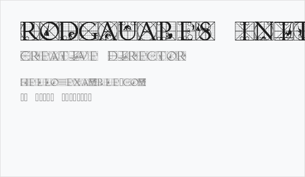 RodGauApes Initials Business Card