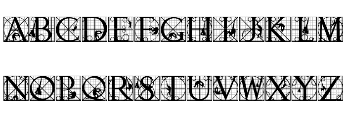 RodGauApes Initials Font LOWERCASE