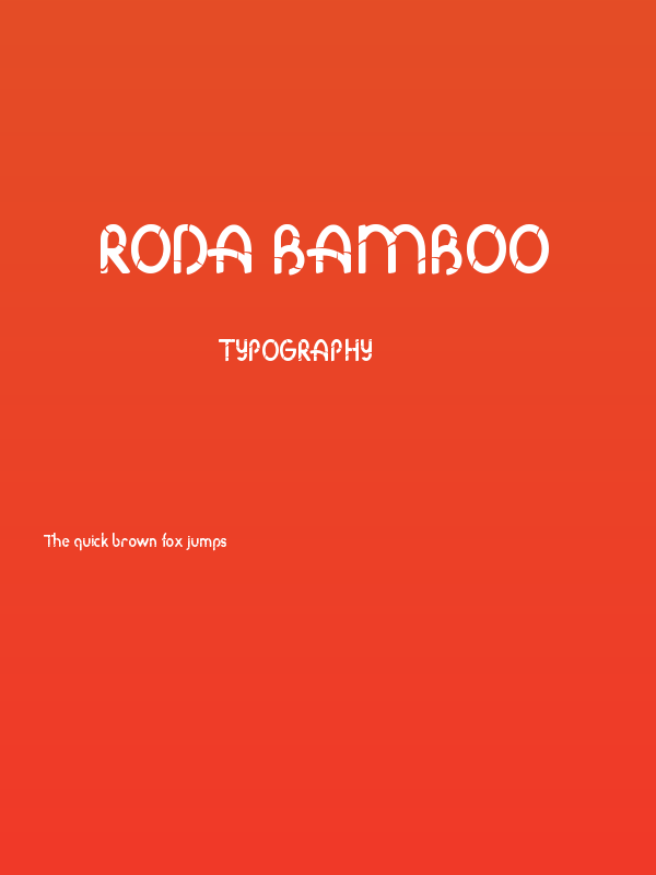 Roda Bamboo Poster