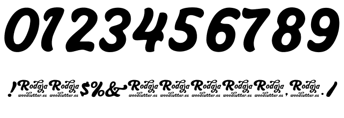 Rodaja Font OTHER CHARS