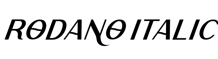 Rodano Italic  Frei Schriftart Herunterladen