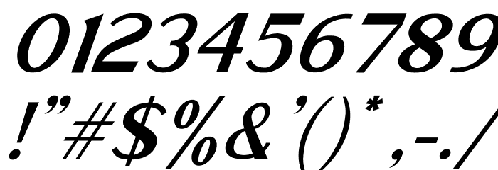 Rodano Italic Font OTHER CHARS