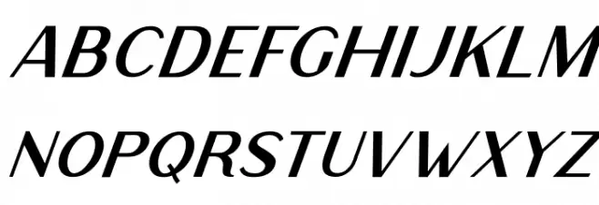 Rodano Italic Schriftart Groß