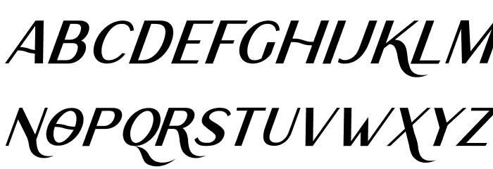 Rodano Italic Font LOWERCASE
