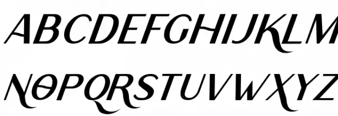 Rodano Italic Caratteri MINUSCOLO