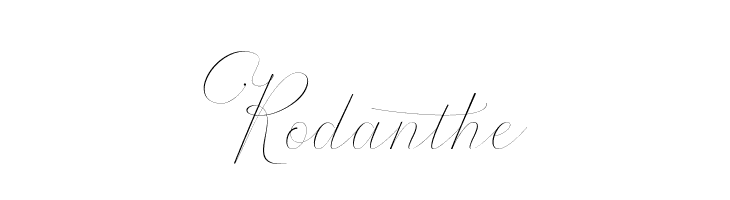 Rodanthe  フリーフォントのダウンロード
