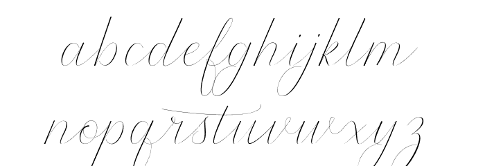Rodanthe Font LOWERCASE