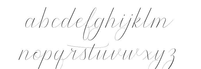 Rodanthe Font LOWERCASE