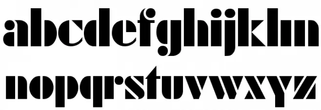 Rodchenko Regular फ़ॉन्ट लोअरकेस
