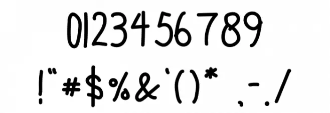 Rodda Kidas Font OTHER CHARS