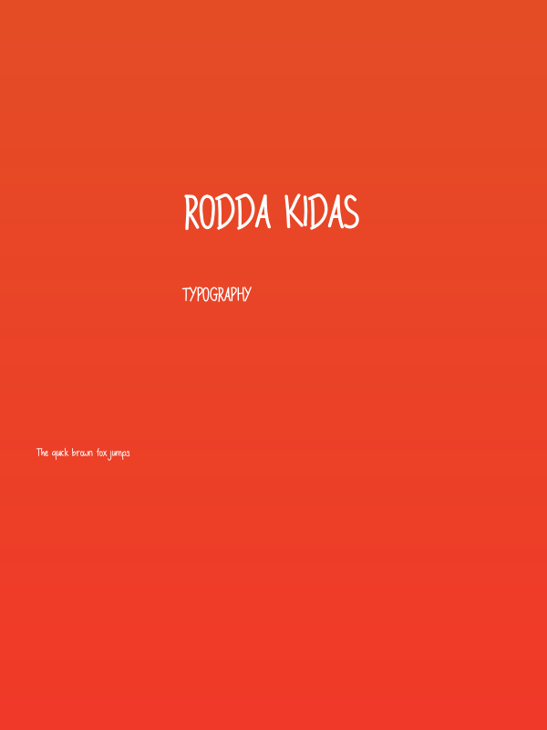 Rodda Kidas Poster