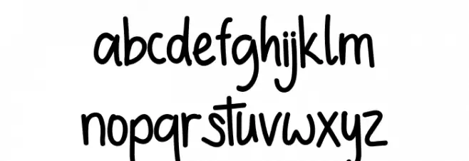 Rodda Kidas Font LOWERCASE
