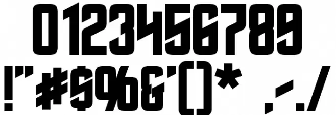 Roddenberry Bold Font OTHER CHARS
